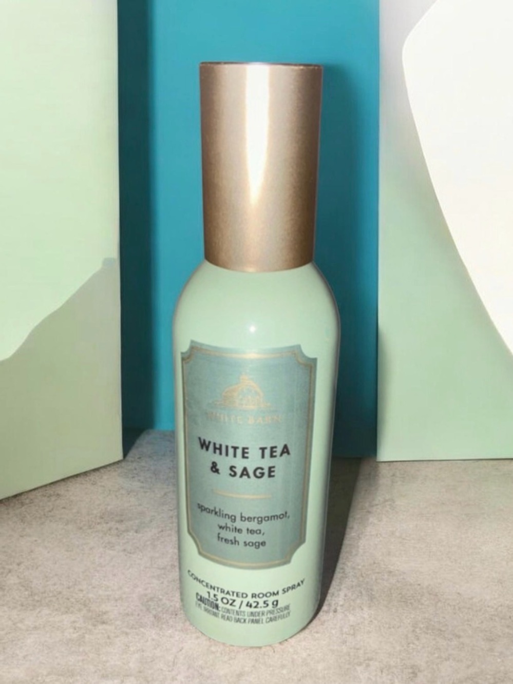 Bath & Body Works White Tea & Sage Mint Green Room Spray